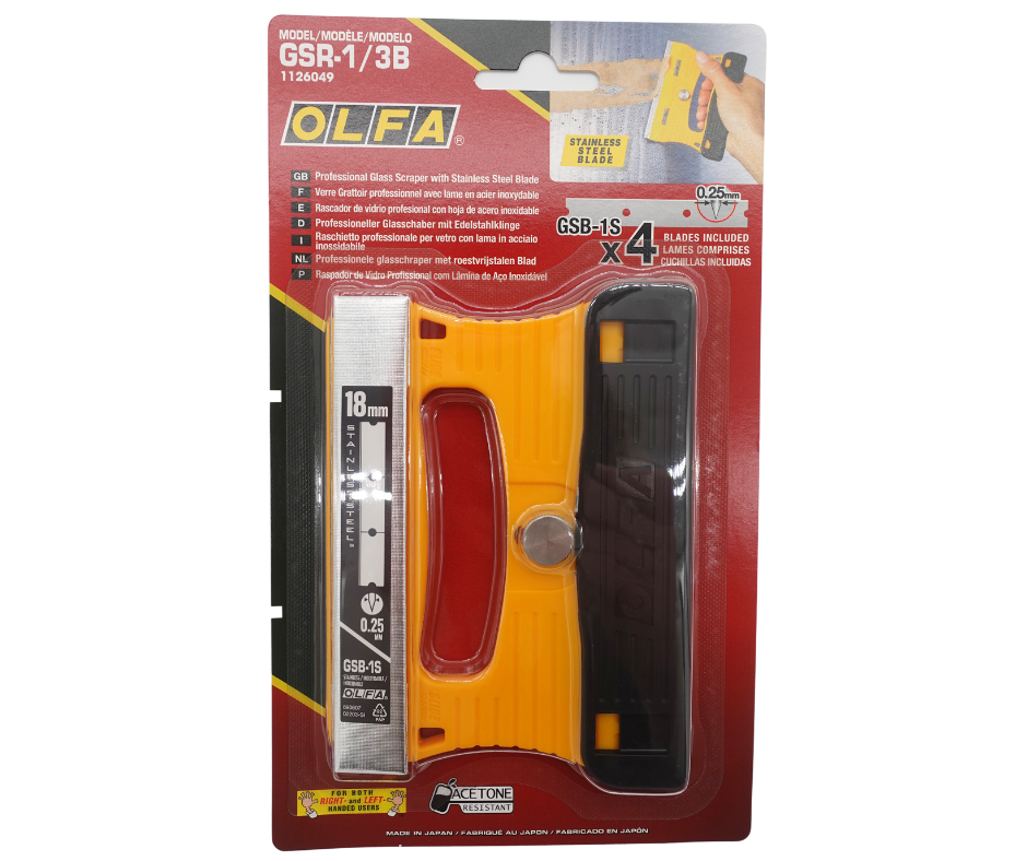 Olfa Multi-Grip Wide Glass Scraper GSR-1/3B