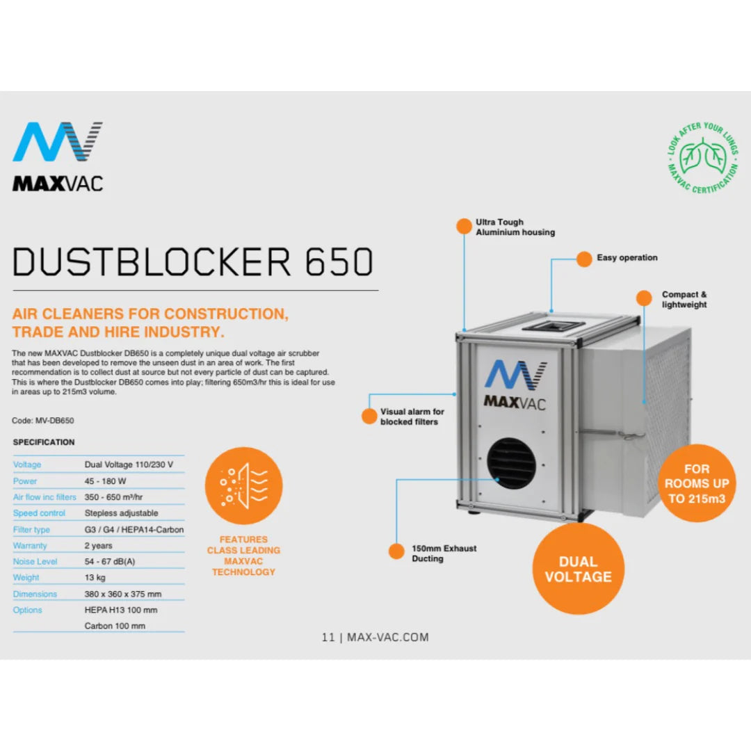 MAXVAC Dustblocker DB650