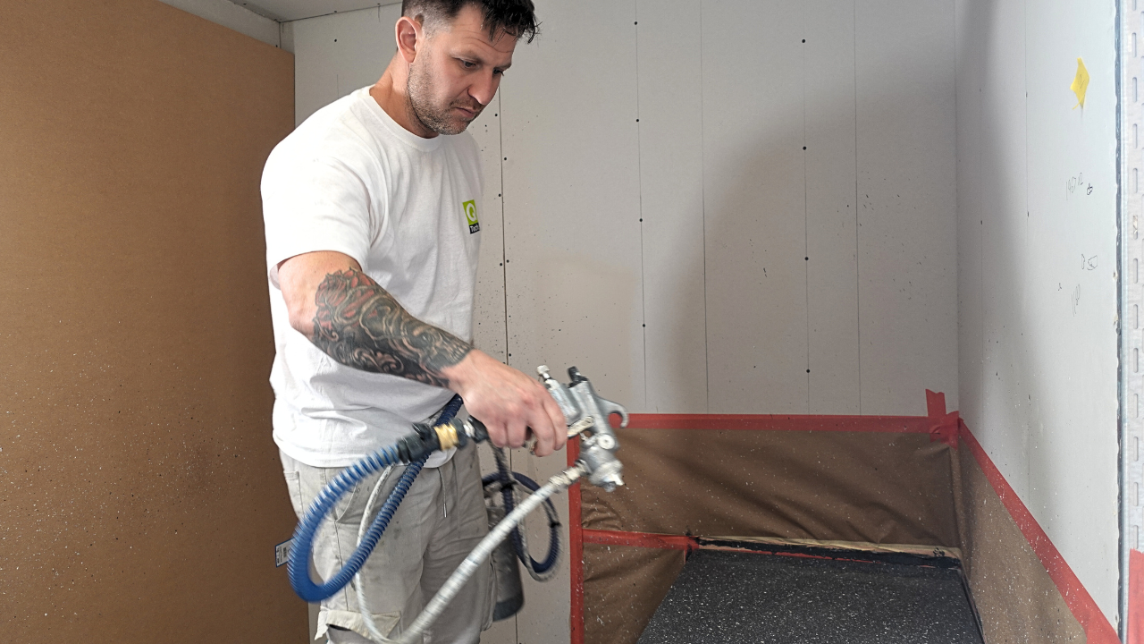Granite effect spraying HVLP kit