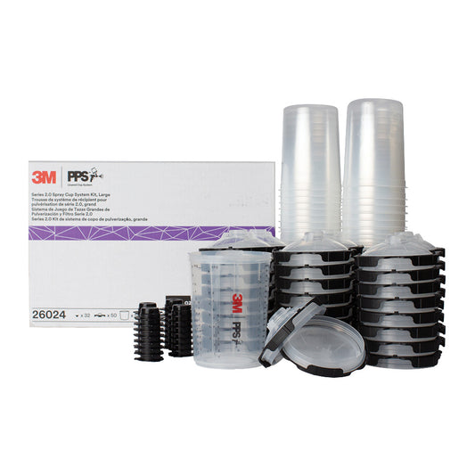 3M PPS Series 2.0 PPS Kit 850ml Large with HVLP Adapter for QTech 5 Stage HVLP